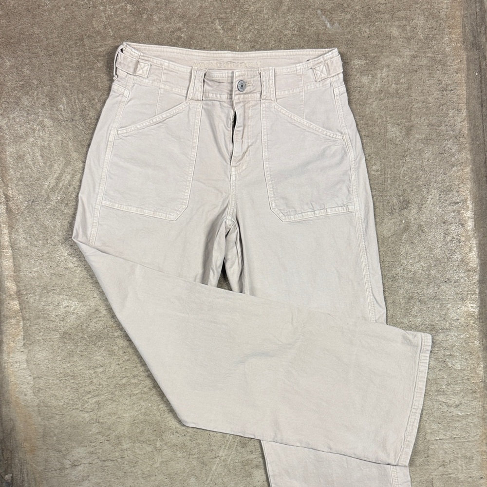 American Eagle Women's Khaki Stovepipe Pants